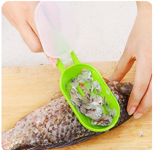 1Pcs Practical Fish Scale Remover Plastic Descaler Cleaning Scraper Kitchen Fruit Vegetable Peeler Useful Scraper Accessories - Quirky Cozy