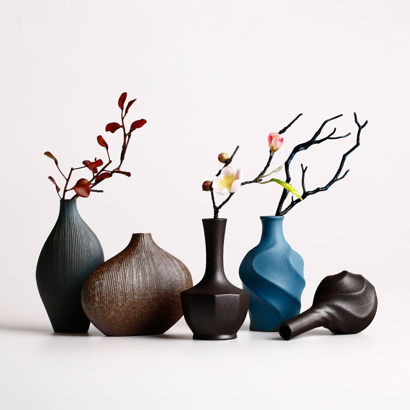 Ceramic vase simulating dry flower vase - Quirky Cozy