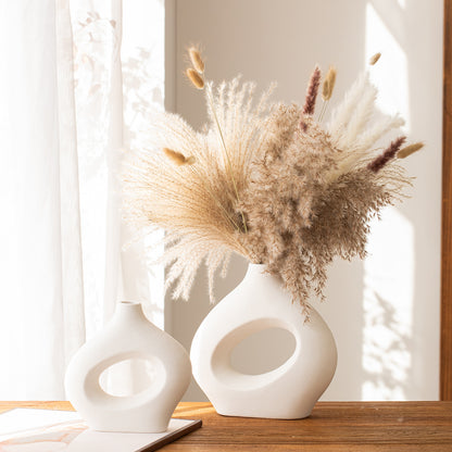 Ceramic Vase Circle Vase Second Generation Decoration Crafts Soft Vase - Quirky Cozy