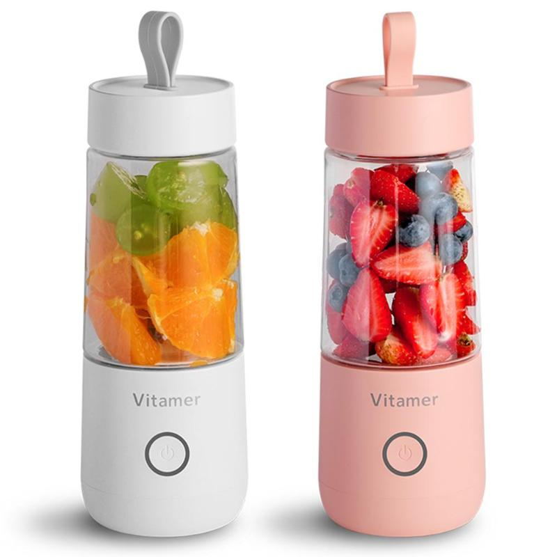 350ml Portable Blender Juicer Electric USB Rechargeable Mixer Smoothie Slushy Cup Fresh Juice Blender Bottle USB Charging Kitchen Gadgets - Quirky Cozy