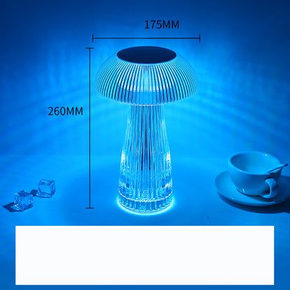 Creative Crystal Lamp Jellyfish Table Lamp Light Luxury Touch Decoration Home Decor - Quirky Cozy