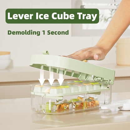 Ice Box Ice Cube Tray Grid High Capacity Food Grade Kitchen Gadgets - Quirky Cozy