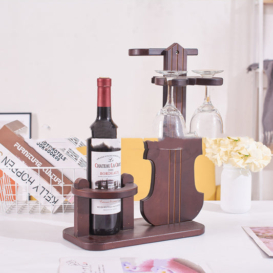 Home Bar Bar Counter Violin Wine Glass Holder - Quirky Cozy
